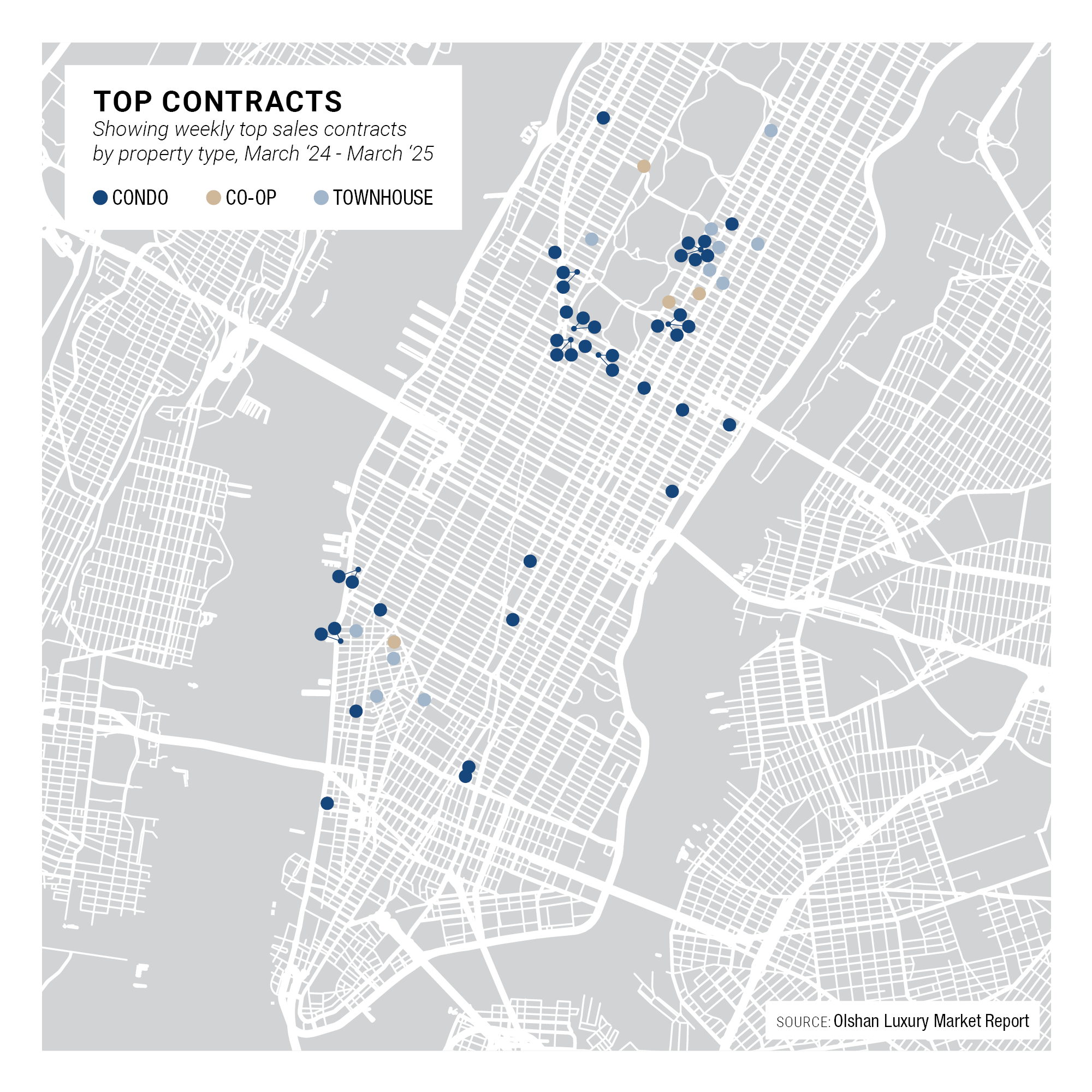 Manhattan Top Contracts Map